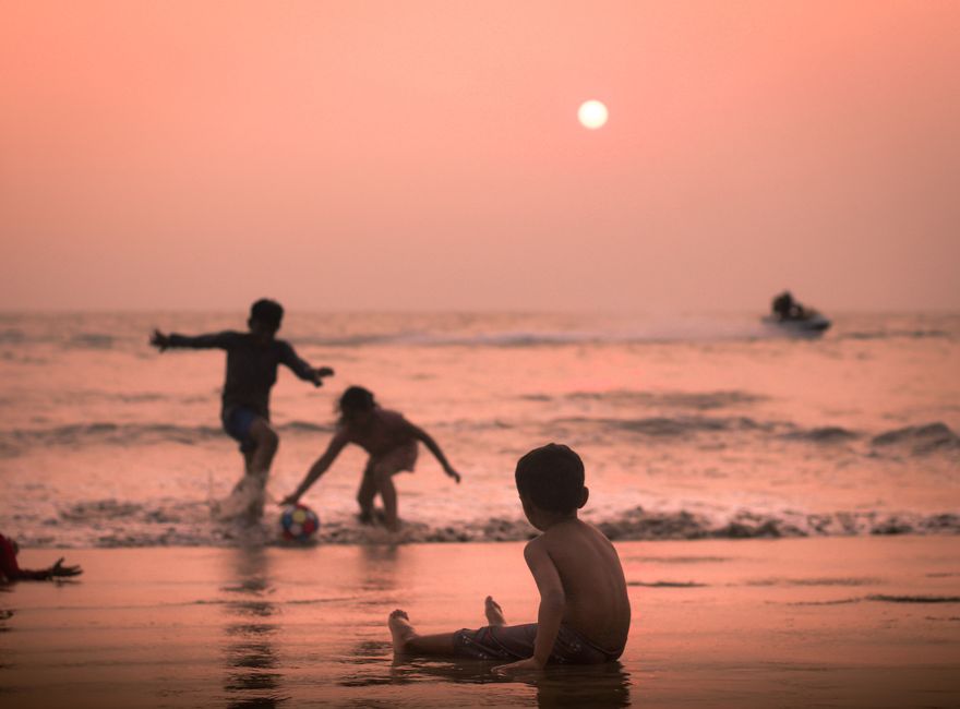 Kozhikode Beach neighbourhood in Kerala